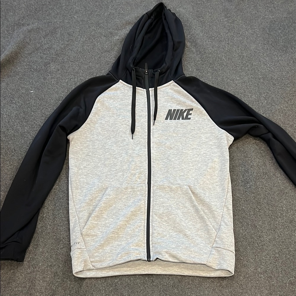 Nike Gray and Black Hoodie